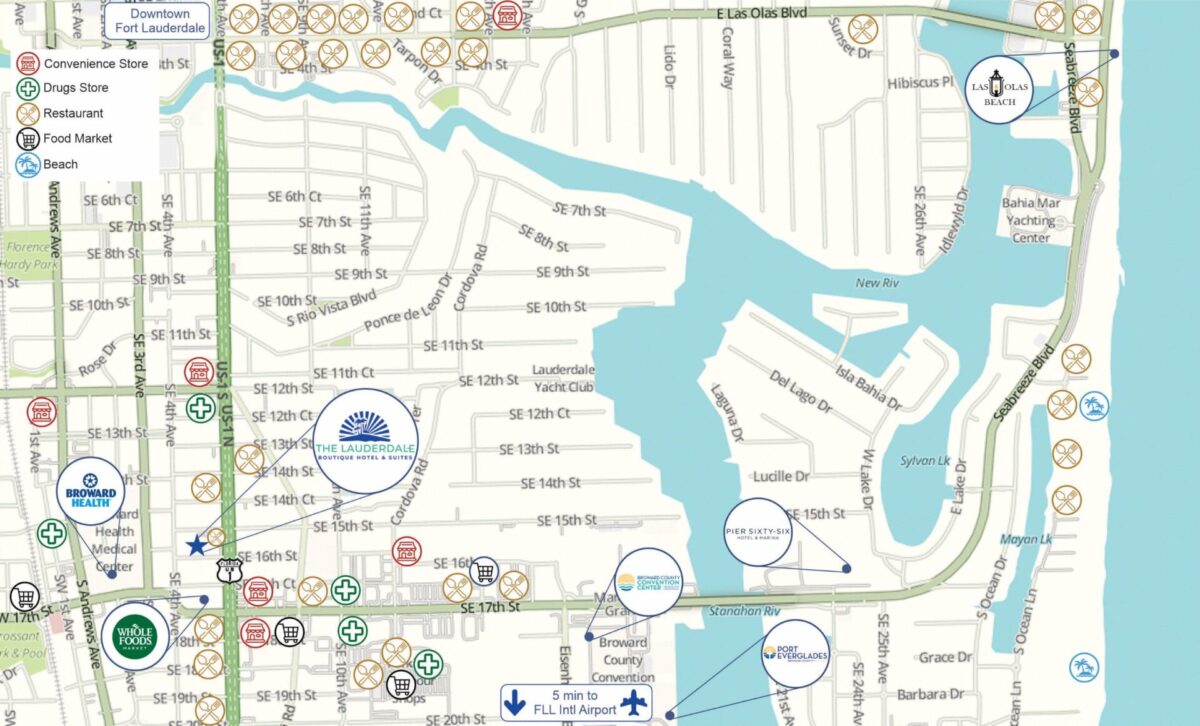Map Sites of interest, Click to Zoom IN