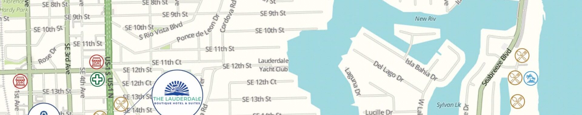 Map Sites of interest, Click to Zoom IN